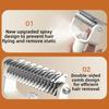 Stainless Steel Pet Dematting Comb Anti-tangle Widened Cutters Pet Hair Thinning Brush with Sprayer Comfortable Grip