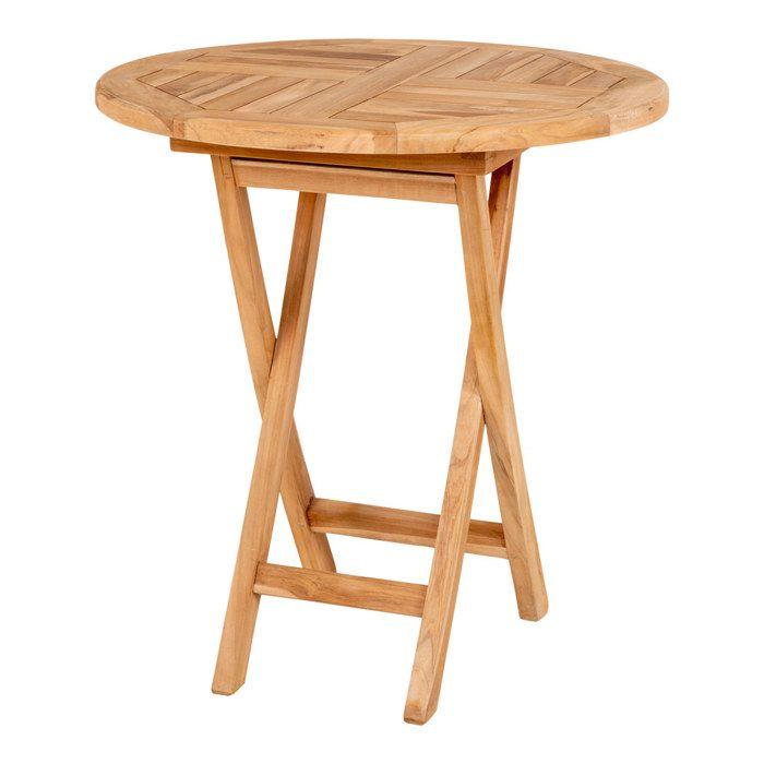Oviedo Table de jardin, Ø 70 cm, en teck.