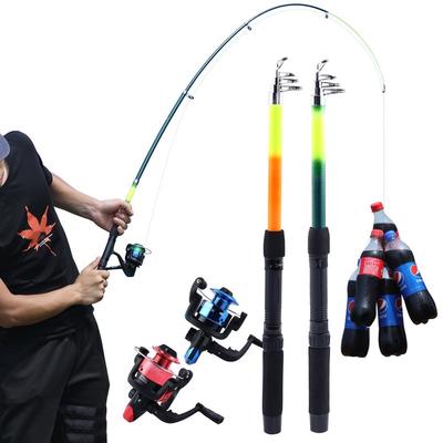 SOUGAYILANG Alat Pancing Spinning Angelrute Tragbare Reise Angelrute/Joran Pancing