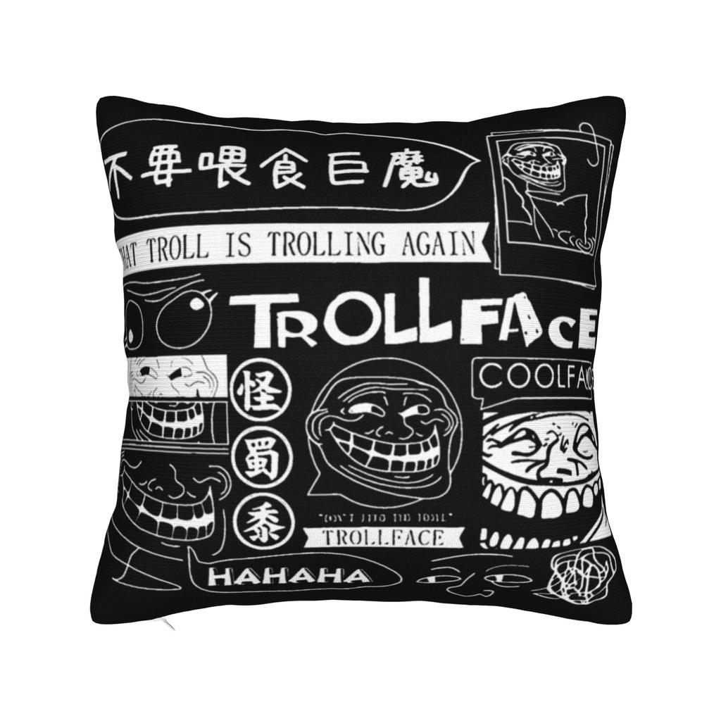 Orange Frutiger Aero Person Pillowcase Polyester Cushion Cover Decorative Pillow Case Cover Home Square cm