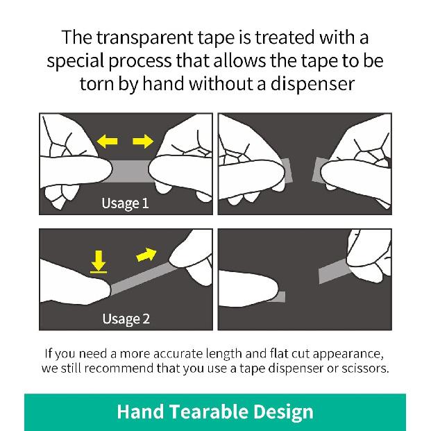 12 Rolls Transparent Tape Refills, Clear Tape Dispenser Refill Rolls, Glossy Gift Wrap Tapes for Office, School, Home, 3/4 x 1000 Inches