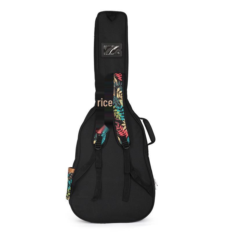 41-Inch Personalized Folk Guitar Bag, 40-Inch Thickened Acoustic Backpack, Double Shoulder, Padded Cotton Case.