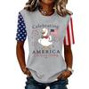 Womens Spring Tops Summer Shirts for Women Womens Summer Shirts Dressy Tops for Women Casual Printed Short Sleeve Tee