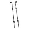 2 Sets Gate Ground Latch 36 Inch Alloy Steel Heavy Duty Multifunctional Cane Bolt Gate Drop Rod for Fence