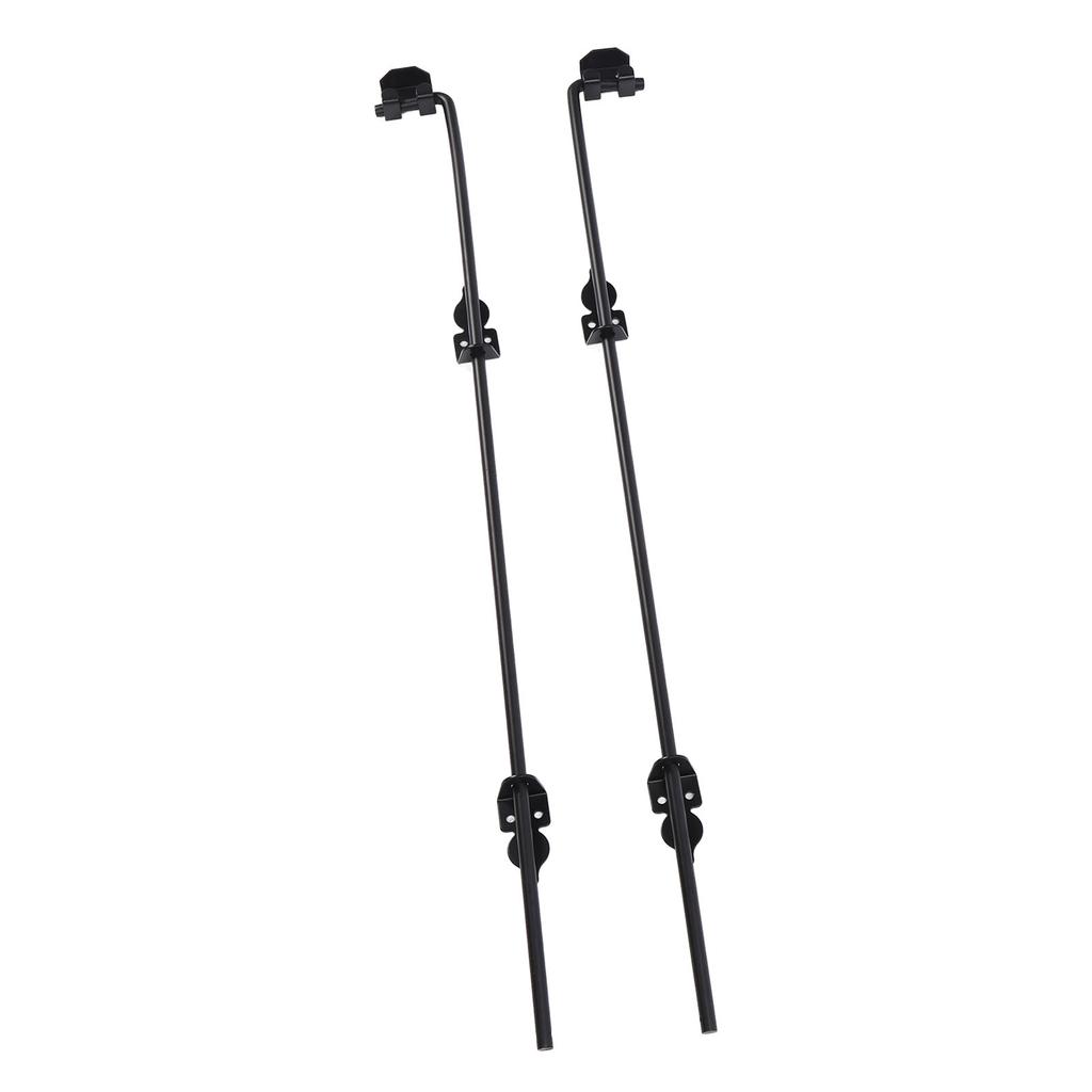 2 Sets Gate Ground Latch 36 Inch Alloy Steel Heavy Duty Multifunctional Cane Bolt Gate Drop Rod for Fence