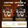 Personalized Acrylic Pet Portrait Luminary Glowing Ornament Customizable with Pet Picture Word Gift for Pet Parents Enthusiasts
