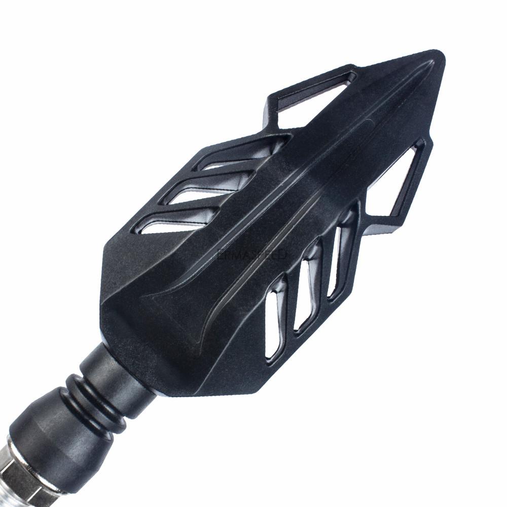 4Pcs/Set Motorcycle LED Turn Signal Flasher Sequential Flowing Water Indicator Lamp Blinker Amber Running Light