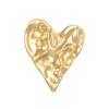 2026 Irregular Pleated Stainless Steel Love Brooch for Women High-End Corsage Niche Pin Sweater Suit Accessories