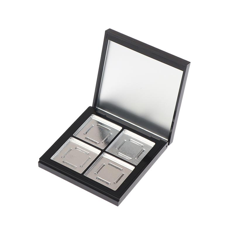 4 Grids Empty Magnetic Cosmetics Palette Holder Box Professional Lip Gloss Case With Mirror Powder Blusher Box For Eyeshadow