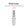 2Pcs Pneumatic Fitting C Type Quick Coupling Connector Coupler For 8Mm Compressor Ph20+Sh20
