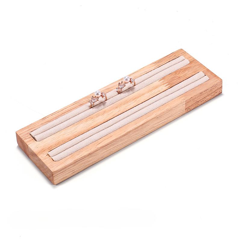 

Стойка для колец и сережек, подставка для хранения сережек, органайзер для ювелирных изделий, реквизит для демонстрации, шкатулка и упаковка для ювелирных изделий бежевый