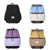 Nylon Drawstring Backpack For Kids With Casual Style And Curved Shoulder Straps For School Use