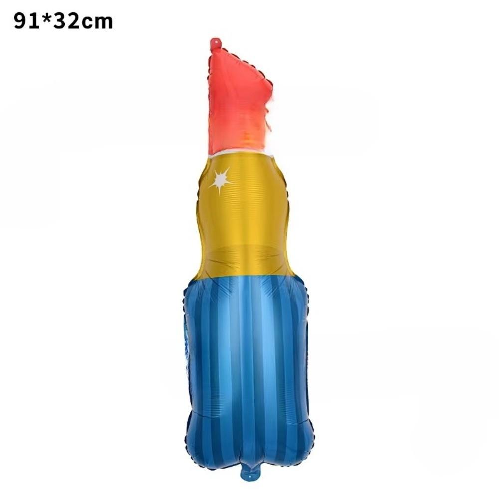 New Large Lipstick Nail Polish Ballons Cartoon Beauty Theme Aluminum Film Ballons Multi-shape Decoration Balloons Birthday Party