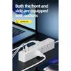 Flat Plugs Surge Protectors Power Strips 9Outlets 3USB/2 USB C Port Wall Mountable Design For Home Office Dorm Essential