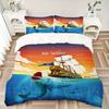 Mermaid Adventure Print 3Pcs Bedding Setduvet Cover With 2 Bedropillowcase Home Birthday Gift