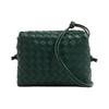 Logo Embossed Zipper Closure Leather Handheld Shoulder Crossbody Bag Small Women Bags Green 680255V1G113035