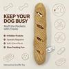 Baguette Squeaky Plush Toy Plush Treat Dispenser Toy Soft Dog Puzzle Toy  For Small Medium Dogs