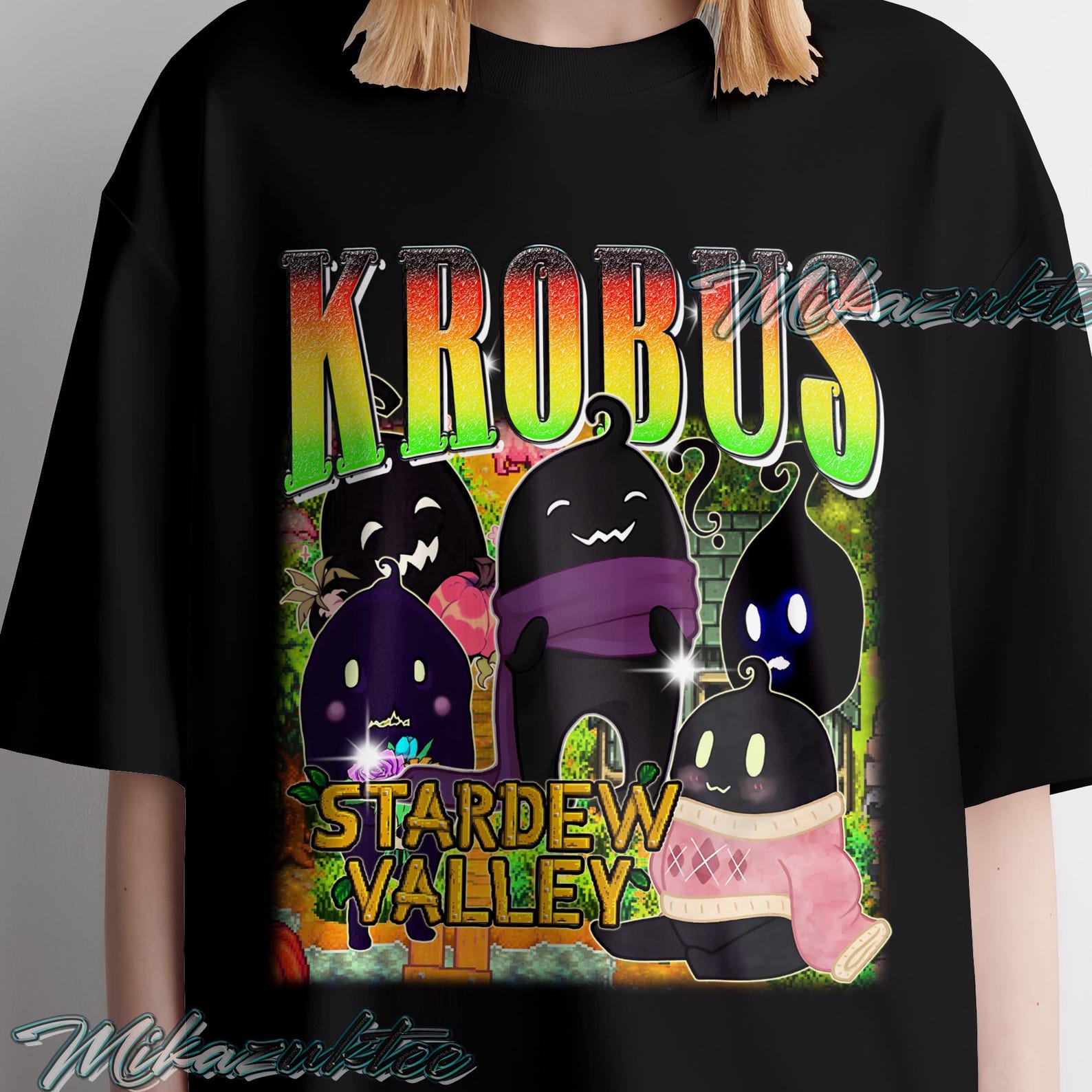 Krobus Stardew Valley Shirt, Vintage Style Graphic Tee 4XL