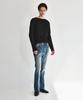 KINETO [E-Fit X Kineto] Sleek Wool Blend Boat Neck Top _Black