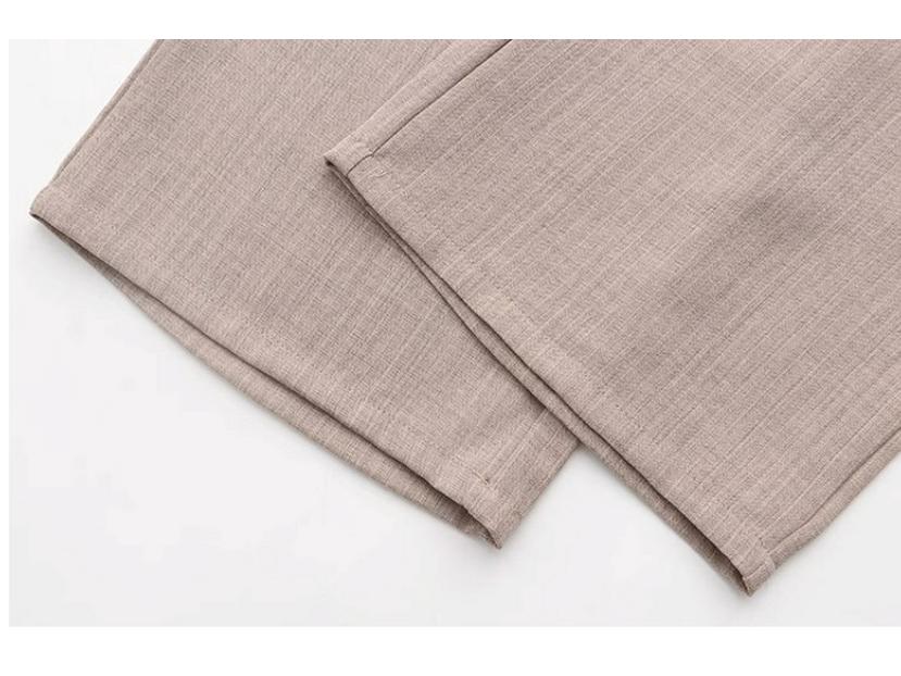 Brand Mom 2026 New Summer Cotton Linen Two-Piece Set: Short Sleeve T-shirt & Top for Middle-aged and Elderly Women