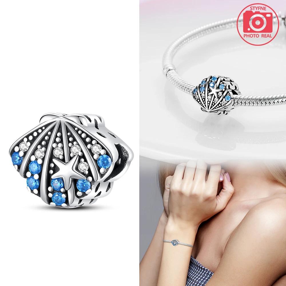 New Copper Colors Marine Shell Luminous Pendant Fit Copper Colors Original Bracelets Diy Birthday Jewelry Gift