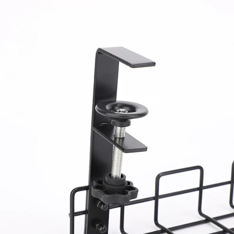 Organizador de fios para rack de gerenciamento de cabos sob a mesa para quarto, sala de estar e escritório