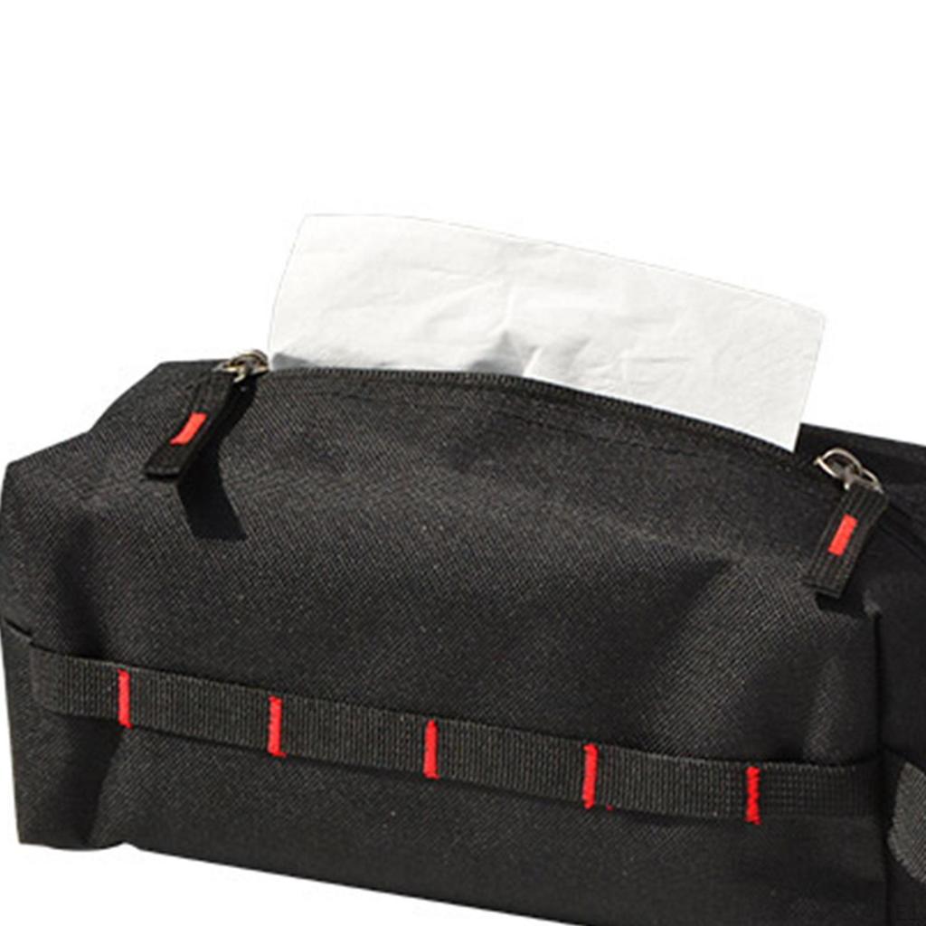 1pc Outdoor Portable Tissue Paper Holder Waterproof Cloth Facial Rectangle Napkin