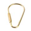 2pcs Screw Lock Brass Screw Lock Carabiner Golden Brass Key Ring Brass Keychain Hook  Daily Use