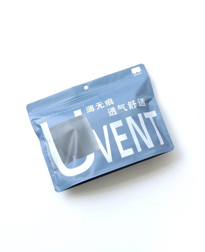 

Мужские летние бесшовные трусы из ледяного шелка - 3 штуки, дышащее сетчатое нижнее белье средней посадки 4XL (Recommended 180~200 jin)