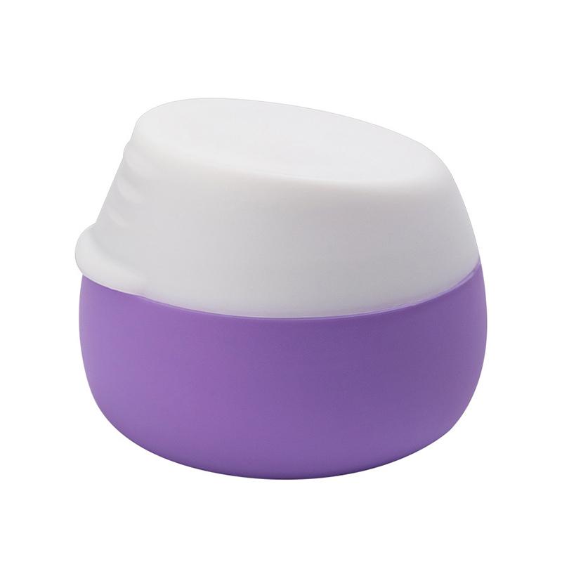 

20 мл Портативные силиконовые дорожные баночки с крышкой Косметические для лица, тела, рук, крем, таблетница, мини-дорожные контейнеры для крема, пудры, ювелирных изделий фиолетовый