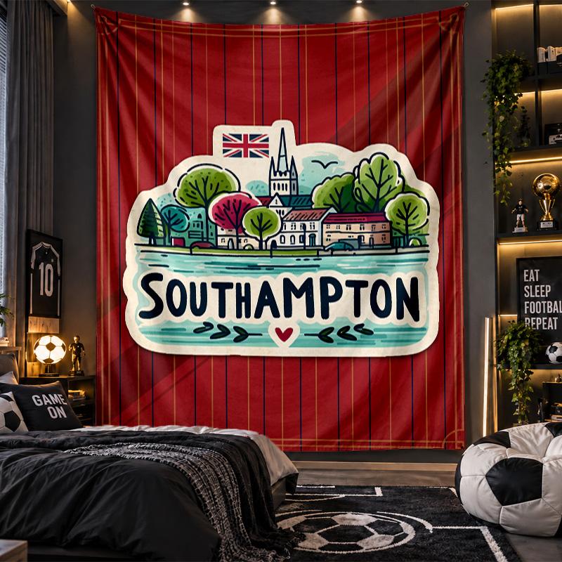 Wall Hanging Tapestry Southampton Print Cloth for Living Room Bedroom Home Decor