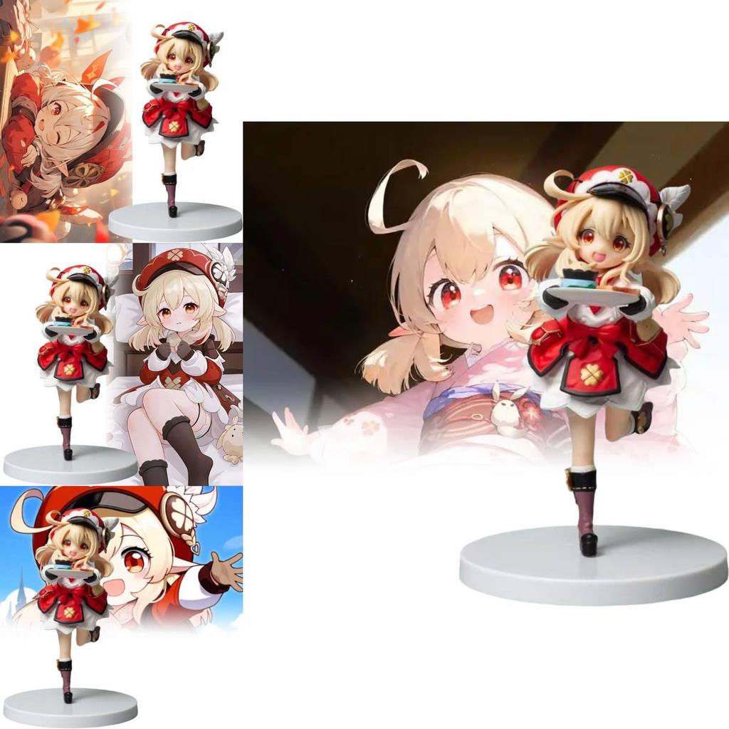 Genshin Impact Gk Klee Cute Coffee Shop Dessert Display Figure 16cm Pvc Model