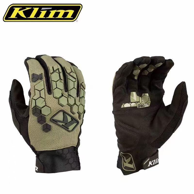 NOVÉ KLIM Motokrosové rukavice Prodyšné Dotykové Plné prsty s protiskluzovou úchopovou plochou pro muže a ženy - Rukavice pro závody ATV MTB BMX