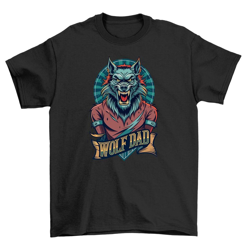 Wolf Dad tee - Howl with Laughter! 100% Cotton, Funny t-shirt, Unisex Design. Pe