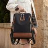Women's Color Block Backpack Lightweight Water-repellent Multi-functional Shoulder Bag