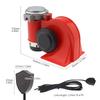 12V 150dB Train Sound Electric Air Horn Loud Kit with Compressor Wiring Harness Button Red for Truck Car Motorcycle