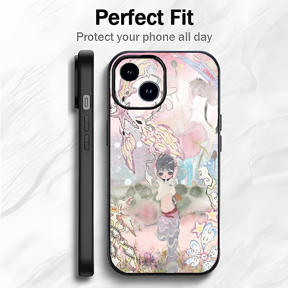 Creative Cute Japanese Art A-Aya Takano Phone Case Phone Case Soft Packaging Lightweight For iPhone17 16 15 14 13ProMax