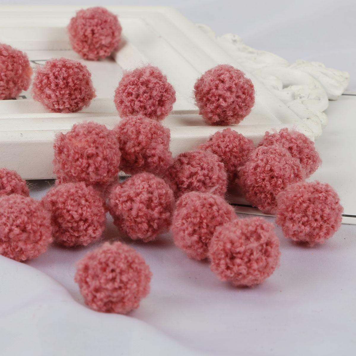 

15/20 мм красочные помпоны для кукол, одежда, материал ручной работы, мягкие пушистые помпоны, шарик для DIY, детские игрушки, аксессуары 15mm 10pcs телесный