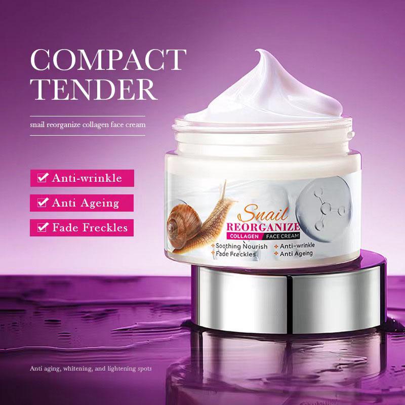 50g Snail Anti-drying Moisturizing Whitening Facial Cream Nourishing Moisture Maintaining Skin Protection Face Cream