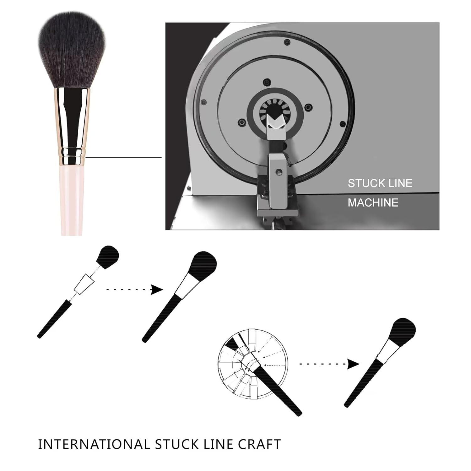 Loose Powder Blush Brush, Professional Blush Brush for Cheeks,Soft Bristles Makeup Brush,Beauty Tools