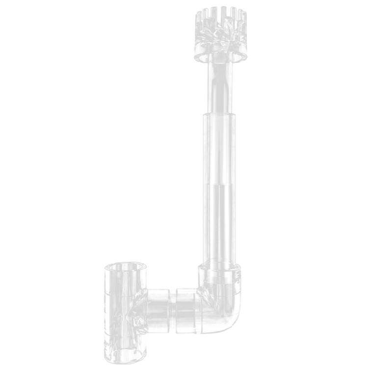 Durable Transparent Aquariums Skimmer with Transparent Pipe Spin Surface Cleaner