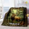 Deer2 Personalized Name Blanket Cozy Personalized Blanket Comfortable Versatile for Livingroom Bedding Home Decor Couch Four Seasons Multipurpose
