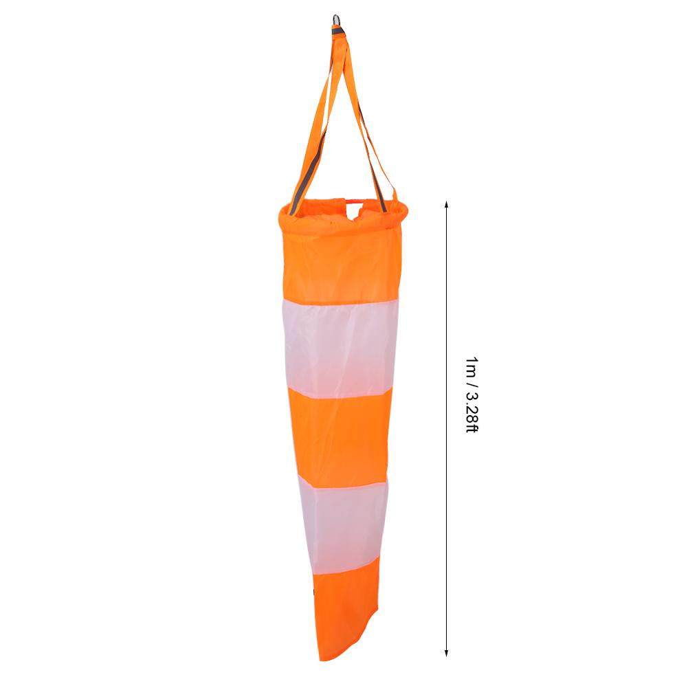 Nylon Airport Windsock   stop Outdoor Wind Measurement Sock Bag with Reflective Belt (0.8m)