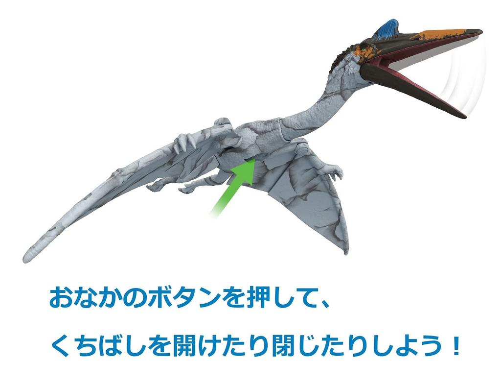 Mattel Jurassic World Big Action Figure: New Ruler Quetzalcoatlus (HDX48 Green, Large) [Total Length: Approx. 36cm] [Ages 4 and Up]