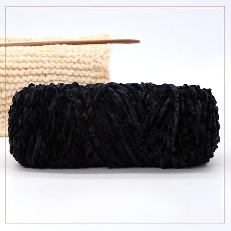 500g Chenille Soft Velvet Yarn Cotton Wool Yarn Crochet Yarn DIY Handmade Scarf Sweater Coat Blankets for Knitting Crafts