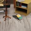 1:12 1:6 Scale Mini Dollhouse Accessories Miniature Hat And Coat Rack Stand Book Clothes Hanger Set Tiny Stuff for Dollhouse Bedroom