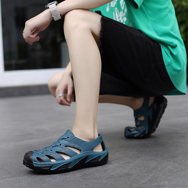 Fashion Mens Outdoor Trekking Sandals Summer Flat Non Slip EVA Collision Avoidance Quick Drying Beach Sandal Hiking PU Brand