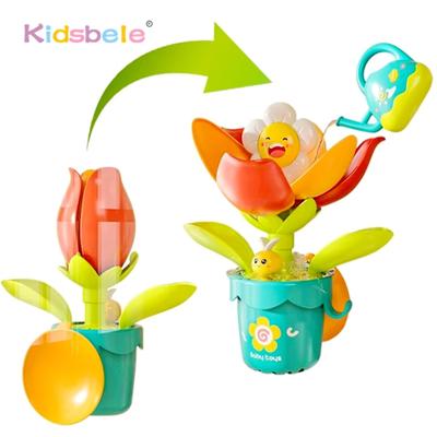 Magical Kids' Water Play Flower Pot Toy Watering And Flowering With Sucting Cup Bathtub And Outdoor Funny Summer Bathroom Game