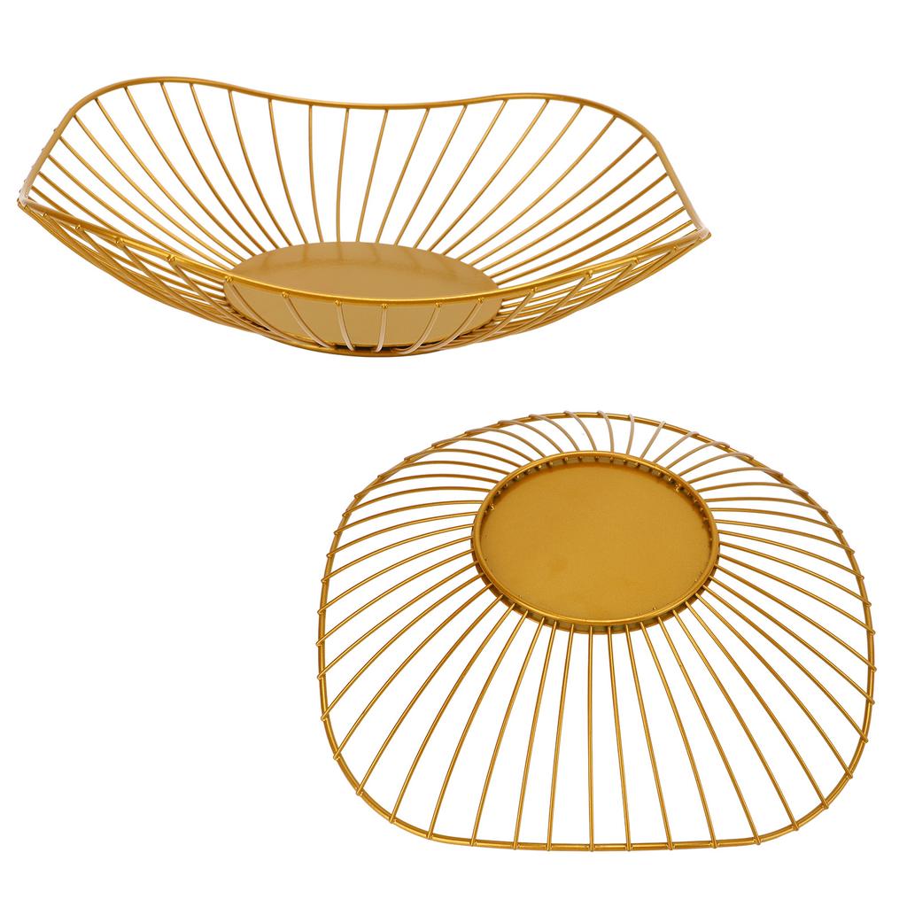 Wire Fruit Bowl Simple Wire Style Strong Durable Metal Large Capacity Metal Fruit Basket for Fruits