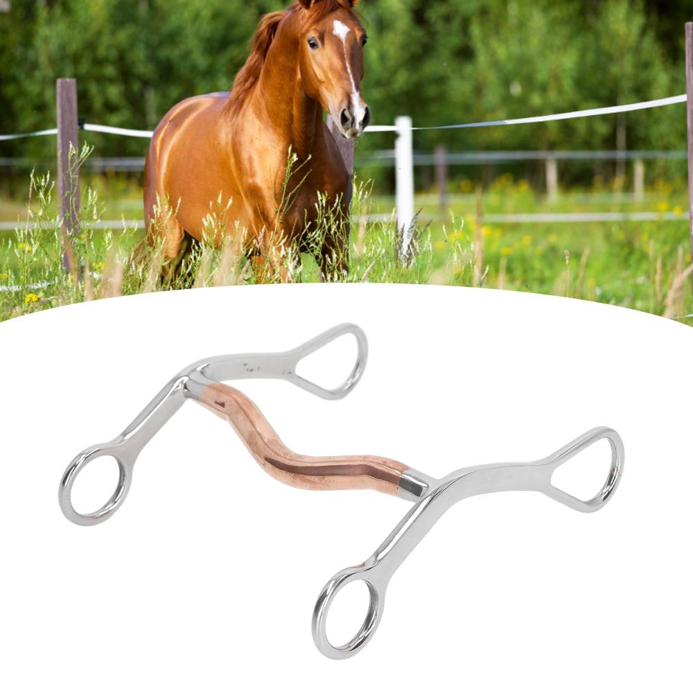 Rust Proof Horse Breaking Bit Stainless Steel Horse Jointed Mouth Bit Horse Training